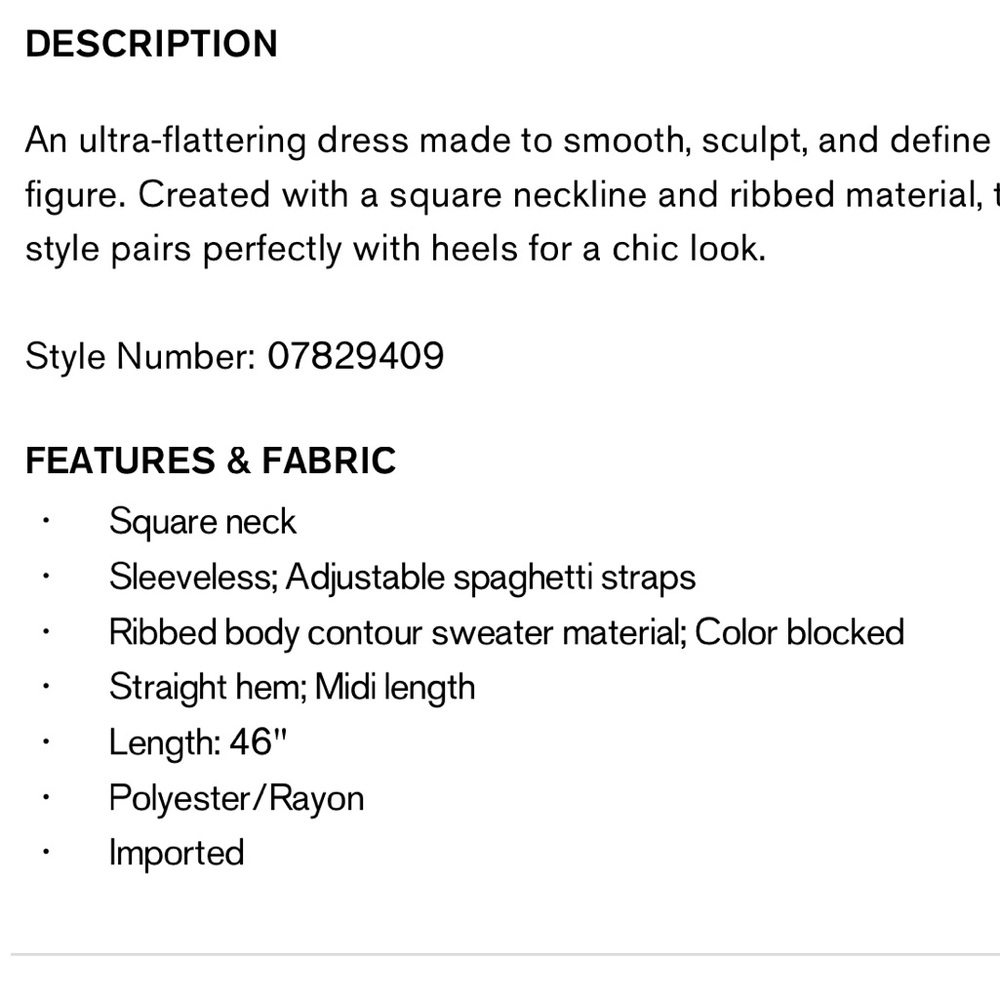 NWT Express Body Contour brand ribbed white tipped midi sweater dress. Size S - Picture 6 of 7